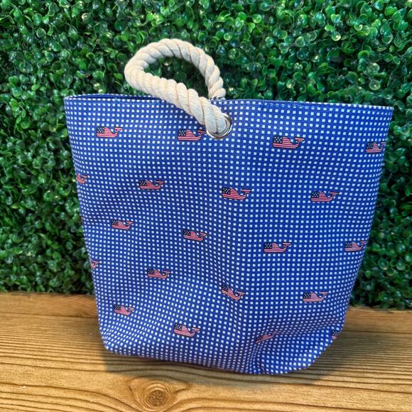 NWT Target's Vineyard Vine Wine Tote Bag Red White Blue Great Gift - Picture 8 of 8